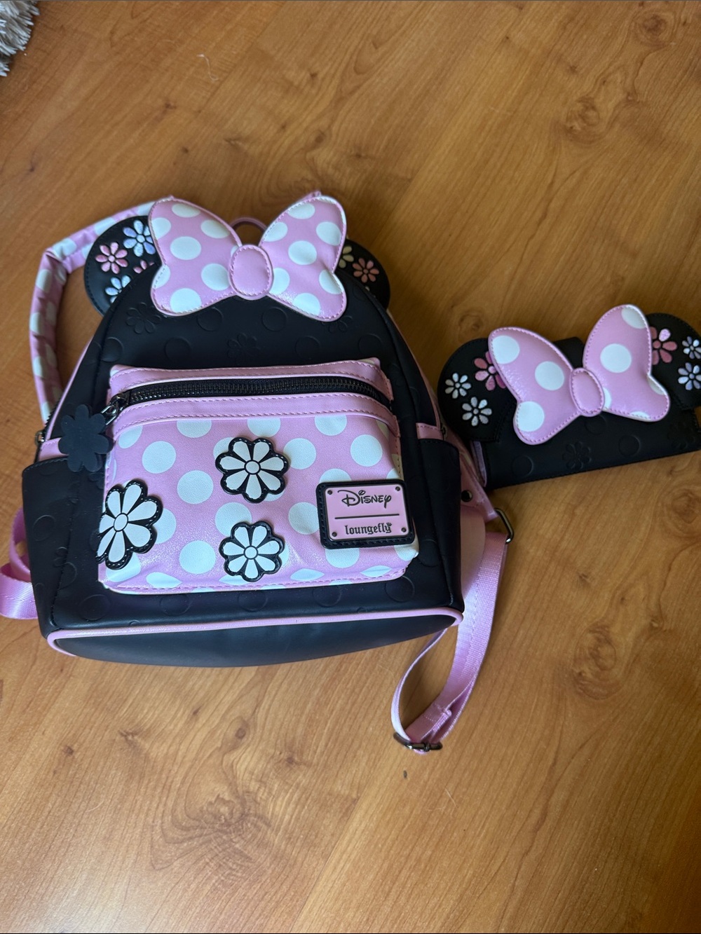Disney Loungefly Pink Minnie Mouse Polka Dot Backpack